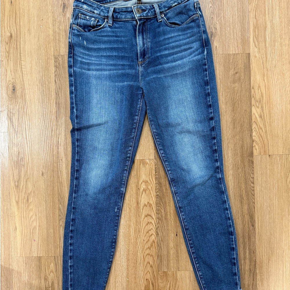Paige High Rise Hoxton Ankle Skinny Jeans Medium Wash Women’s
